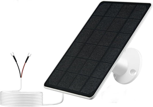 Solar Panel Charger Compatible with Ring Video Doorbell 3/3+/4, Battery Video Doorbell Plus, 13.2ft Waterproof Charging Cable, 360��Adjustable Mount,5W 5V, 7.5 *" (1)