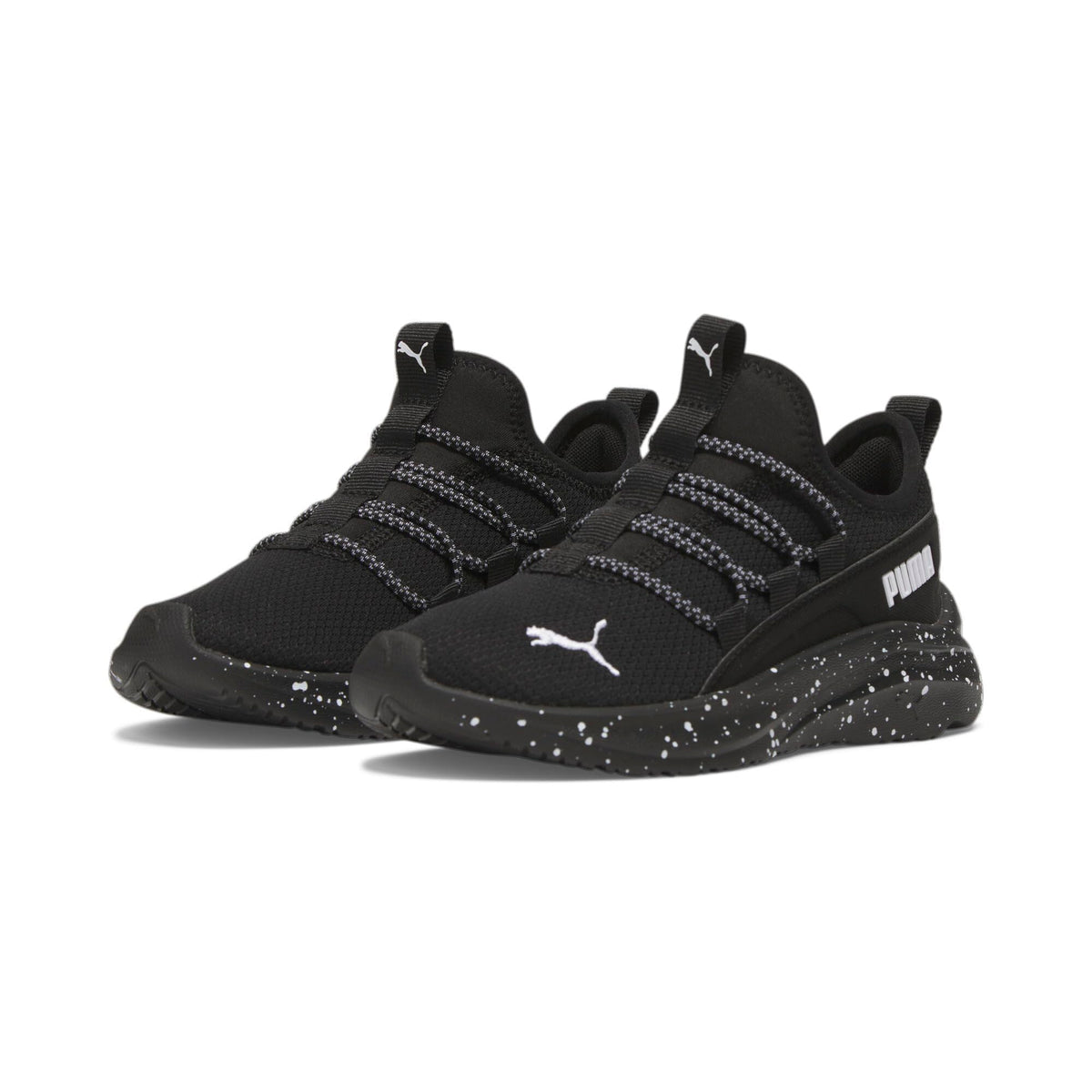 Puma Unisex-Child, One4All, Puma Black-Puma White, Little Kid 12