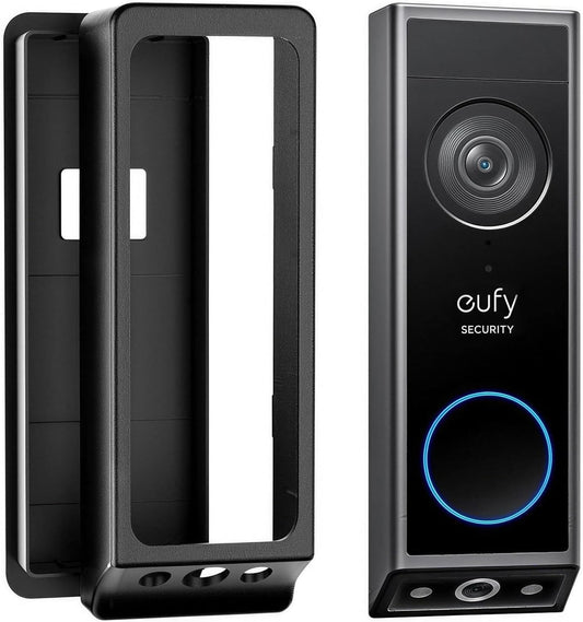 Anti-Theft Video Doorbell Mount for Eufy Doorbell E340/Wyze Duo Cam Doorbell, No-Drill Adjustable Mounting Bracket for Eufy E340, Apartment Door Bell Kits for Wyze Doorbell Camera for Home Rentals