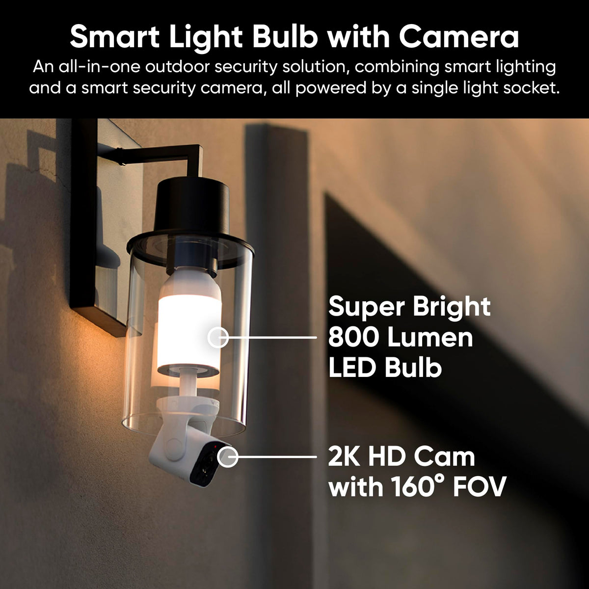 Wyze 2K Bulb Security Camera