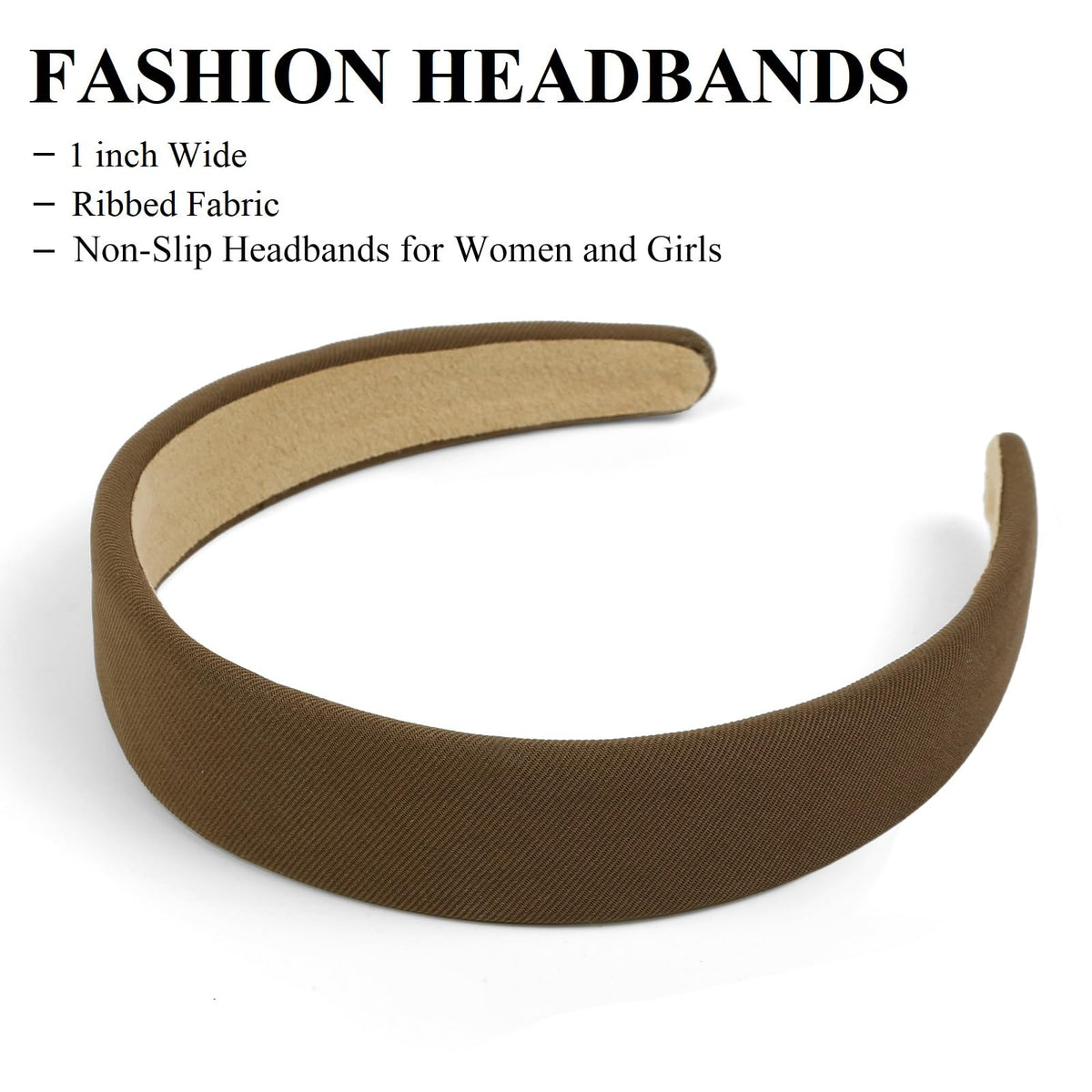 Huachi Headbands for Women Non Slip Trendy Headbands for Women���s Hair 1 inch Wide, Fall Head Bands Cute Headband for Girls Elastic Hair Bands for Womens Fashion Accessories Gift