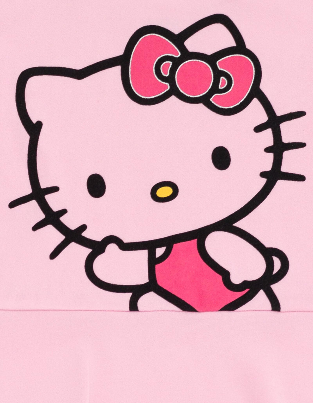 Hello Kitty Big Girls' 2-Pack Short Sleeve Allover Print and Graphic Knit Tee Dresses Fuchsia Pink Kitty 10-12