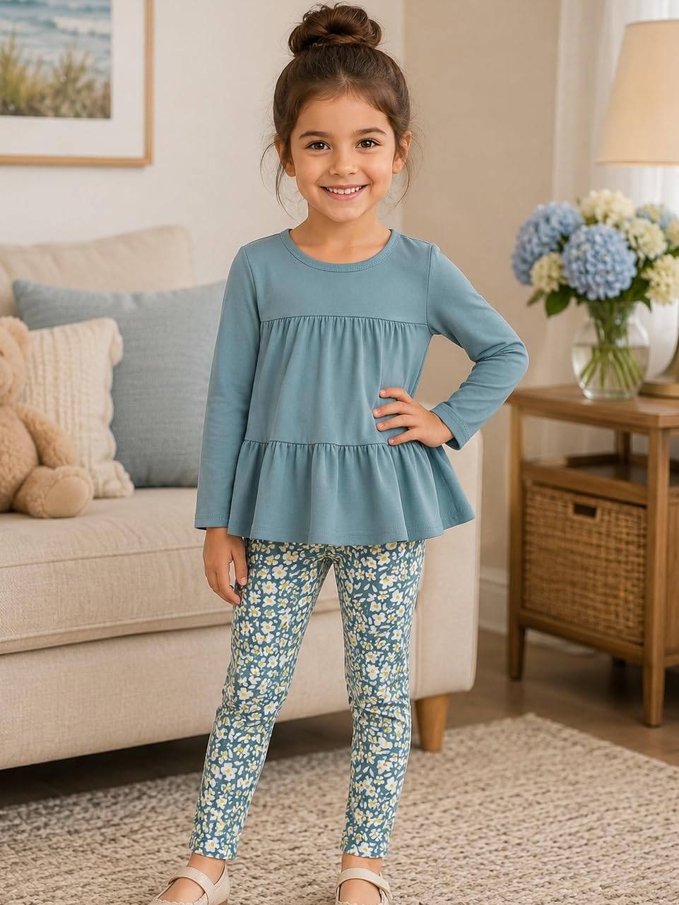 PaPaai Sara Girls Peplum Set
