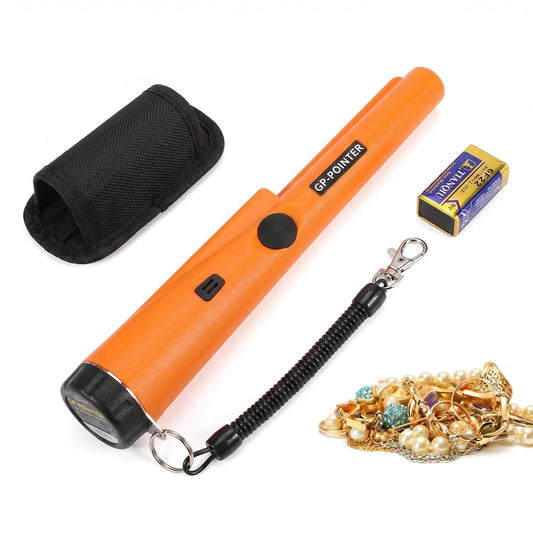 Handheld Metal Detector, Metal Detector Pinpointer Portable 360�� Sensitivity Finder with LED Light, Audio & Vibration Alerts for Coin, Silver, Jewelry, Gold Discovery Sand/Lawn/Soil, Security C