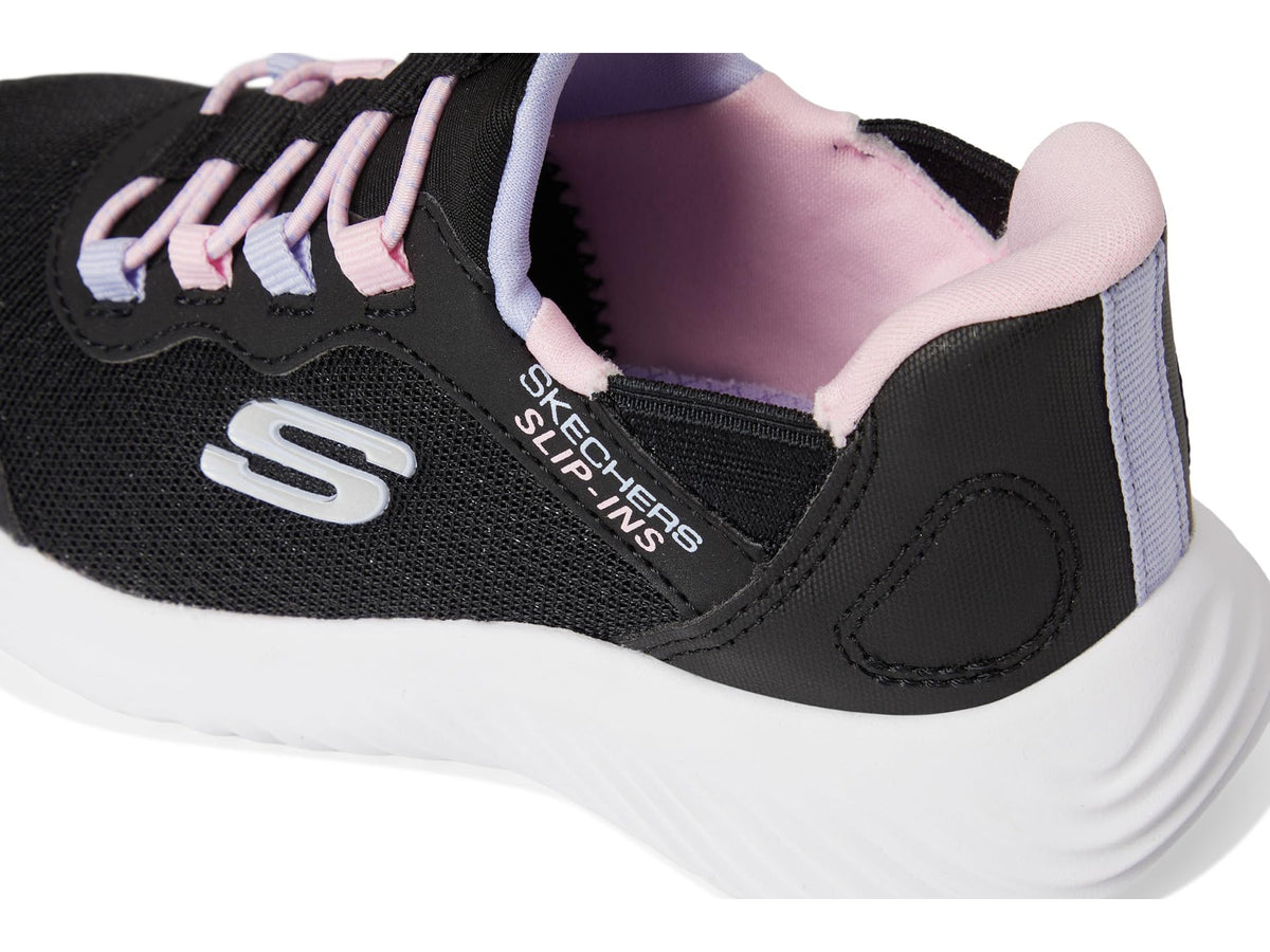 Skechers Kids Bounder - Simple Cute Sneaker, Black, 9 Toddler