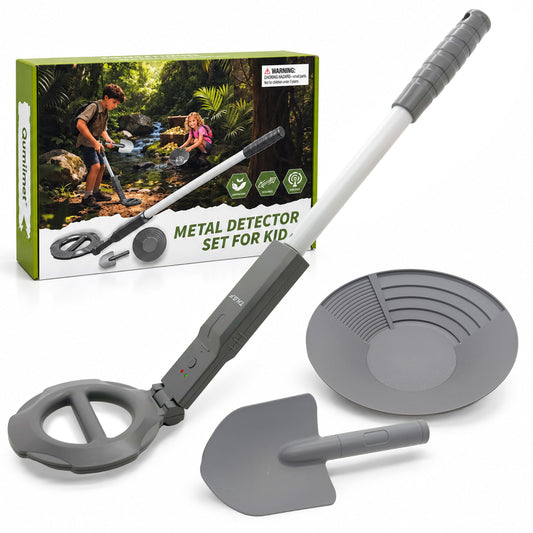 Qumiimet Kids Metal Detector Ages 4-8, Beach Treasure Hunt, Birthday Gift