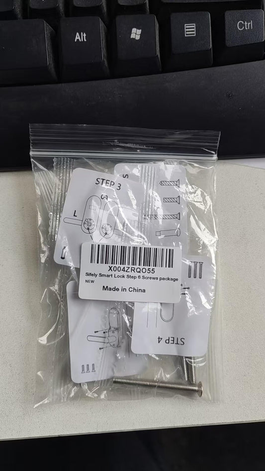 Sifely Smart Lock S Model Screws Package