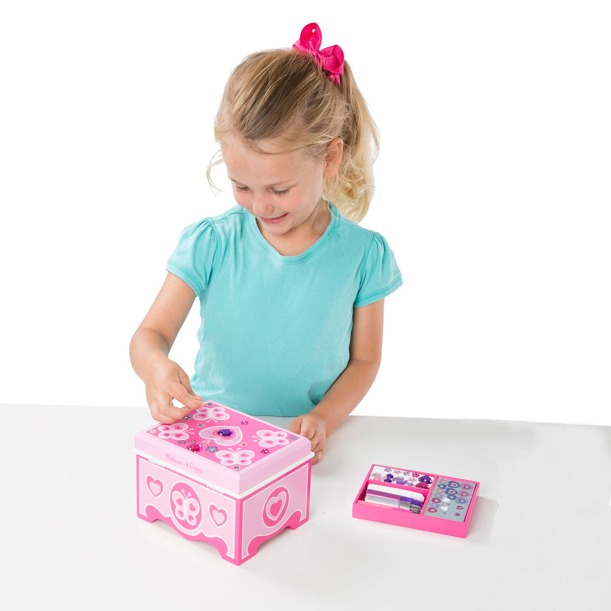 Melissa & Doug Created by Me! Wooden Jewelry Box, Decorate Your Own Craft