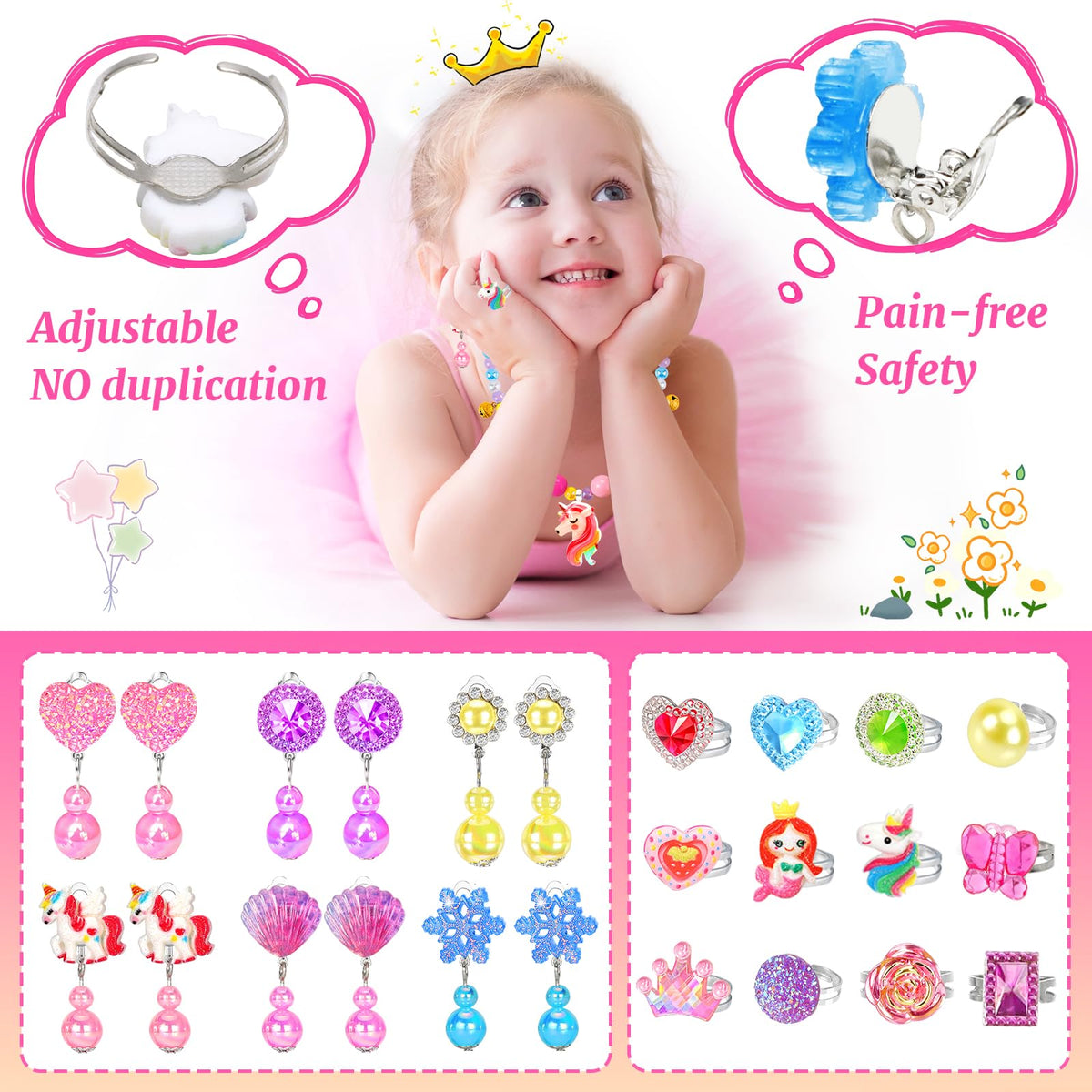 Jewelry Toys-for-Girls,Toddler Girl Toys Age 6-8,Kids Play Princess Toy