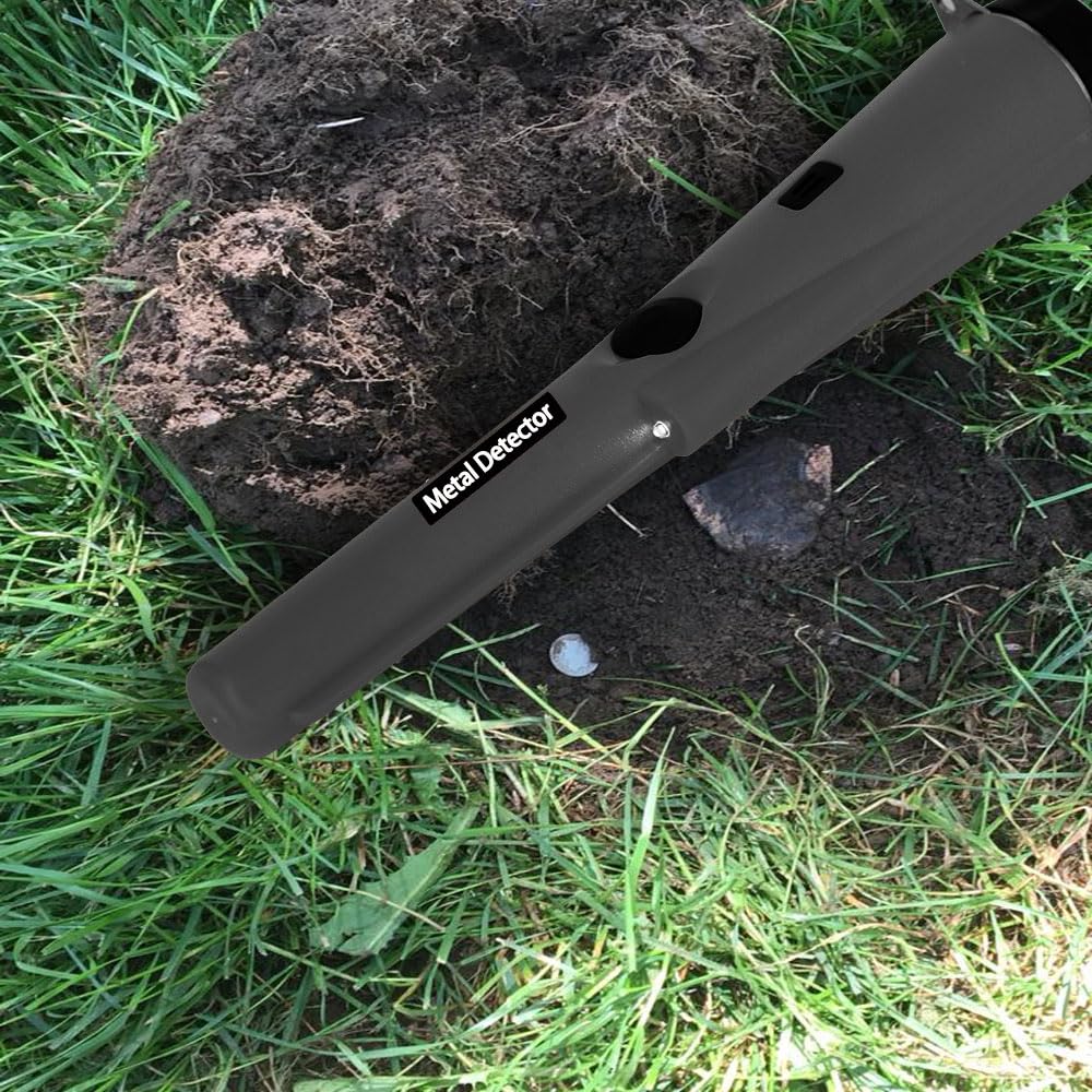 Metal Detector Pro, Handheld Security Scanner with Holster, 1.5-6 Inch Detective Range, Light Weight, Buzz & Vibratory Feedback, Portable Design, Professional Grade with 1PC 9V Battery