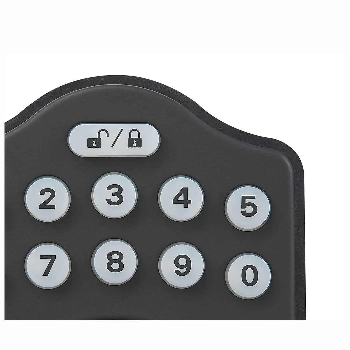 Amazon Basics Traditional Electronic Keypad, Keyless Entry Door Lock Deadbolt with Handle Set, Easy Installation, Matte Black