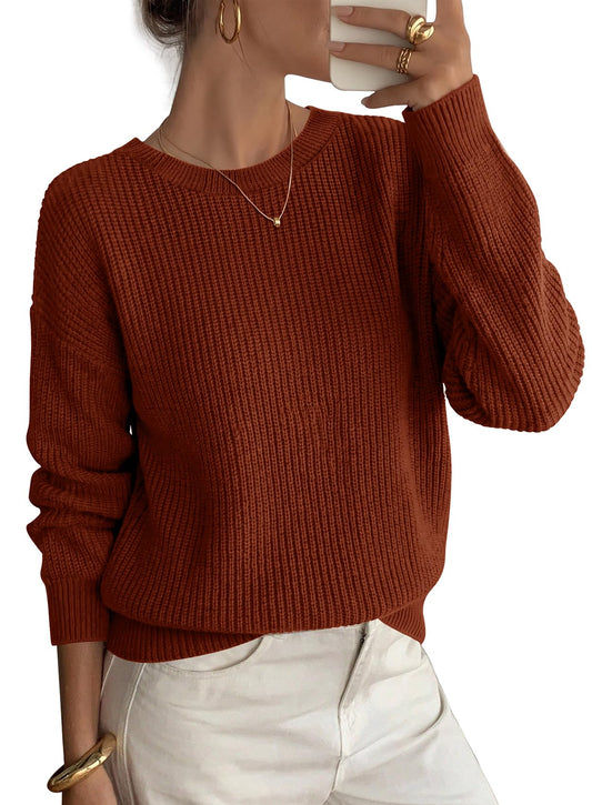 WIHOLL Sweaters for Women Trendy Winter Clothes Long Sleeve Teacher Outfits
