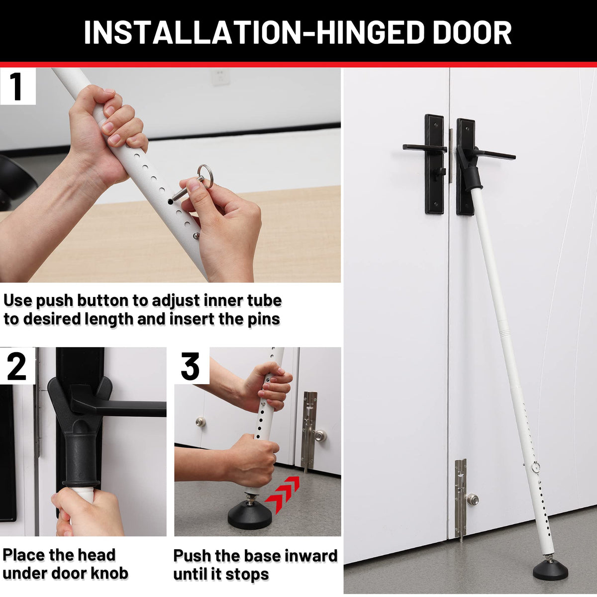 Keplrend Door Security Bar Two-Pack
