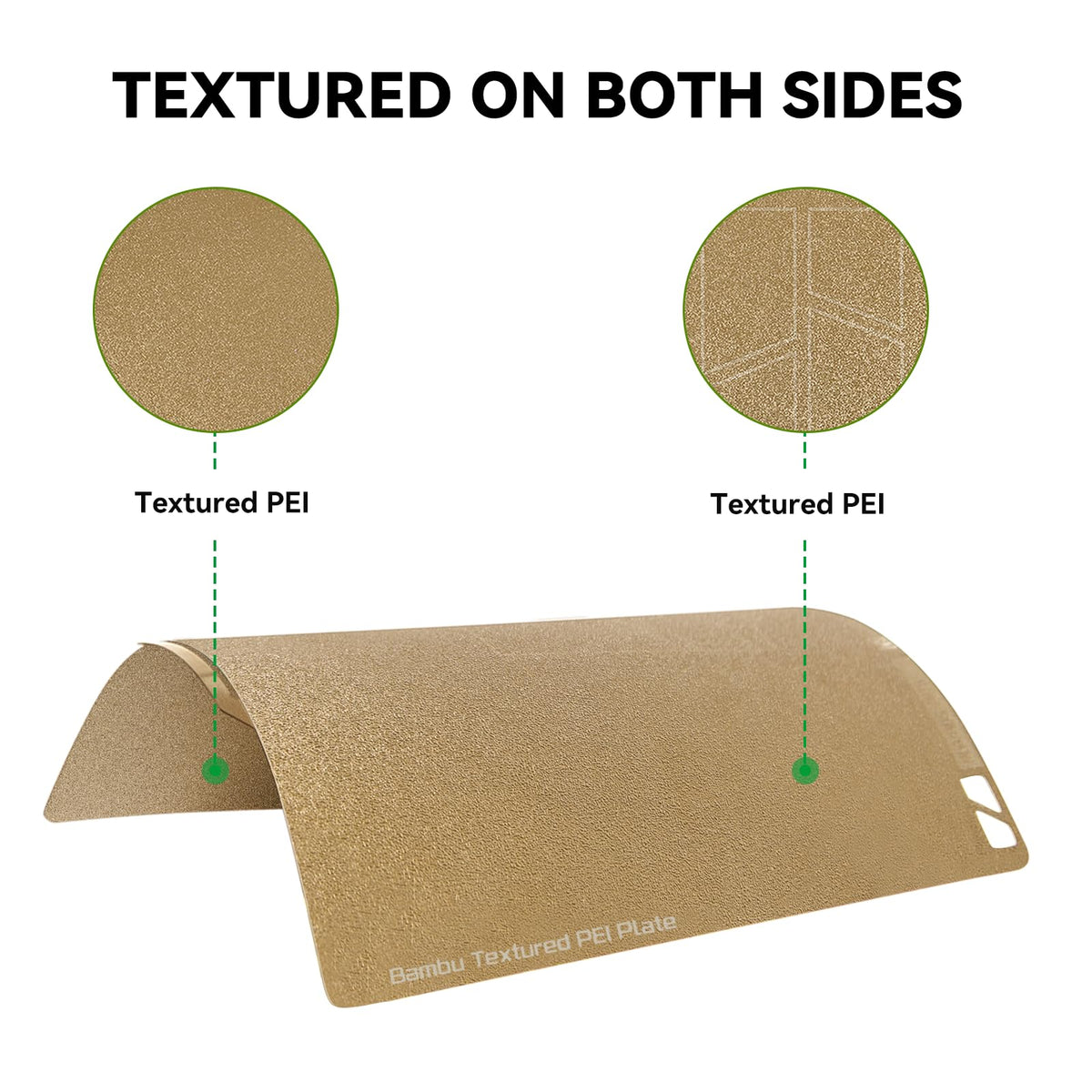 ENOMAKER Bamboo Textured PEI Build Plate for X1C/X1/P1P/P1S/A1/P2S/X2D