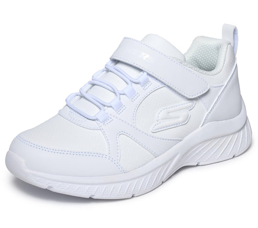 Skechers Kids Microspec Plus Sneaker, White, 3.5 Big Kid