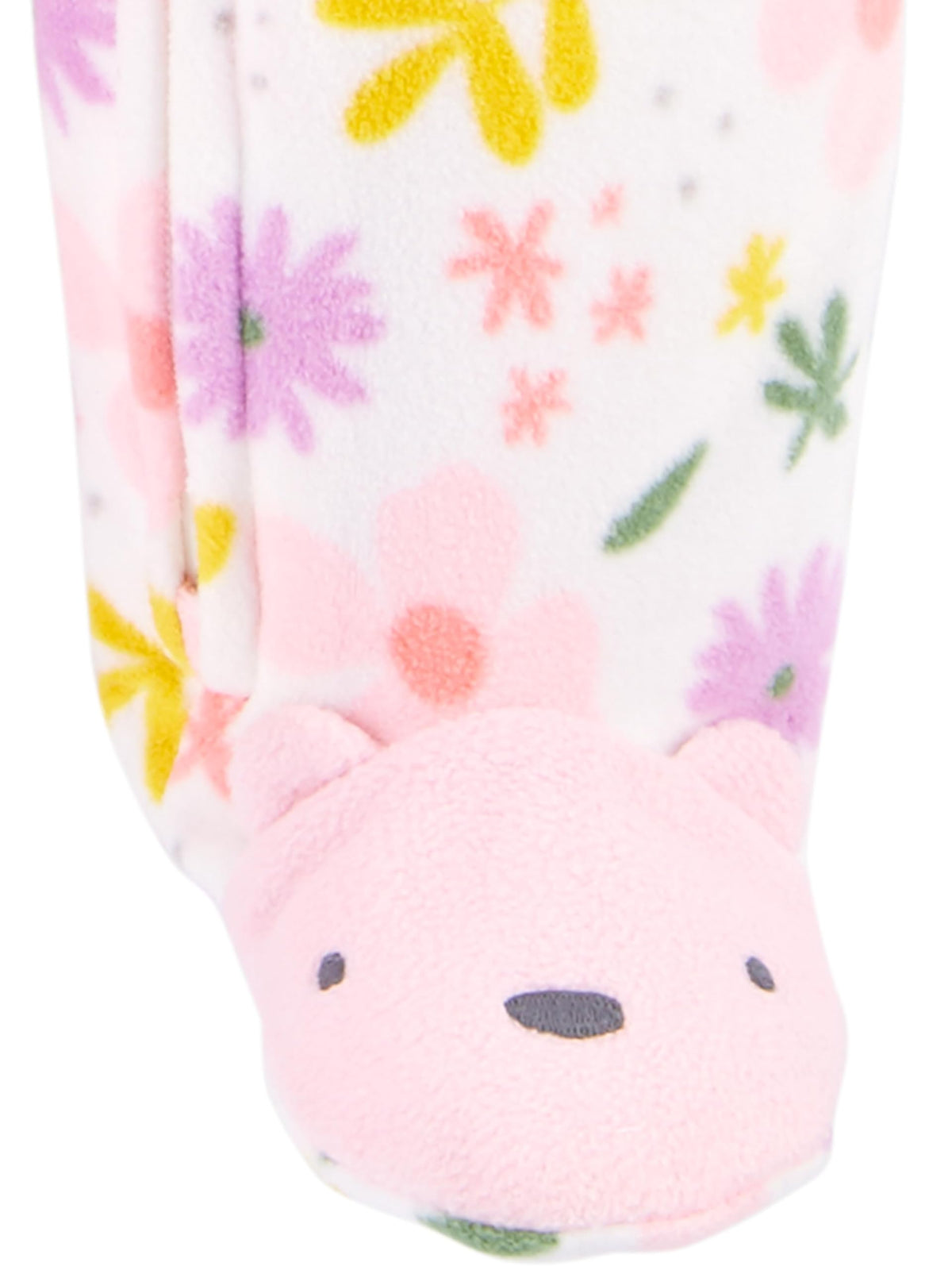 Simple Joys by Carter's Baby Girls' 2-Pack 2-way Zip Fleece Footed Sleep and Play