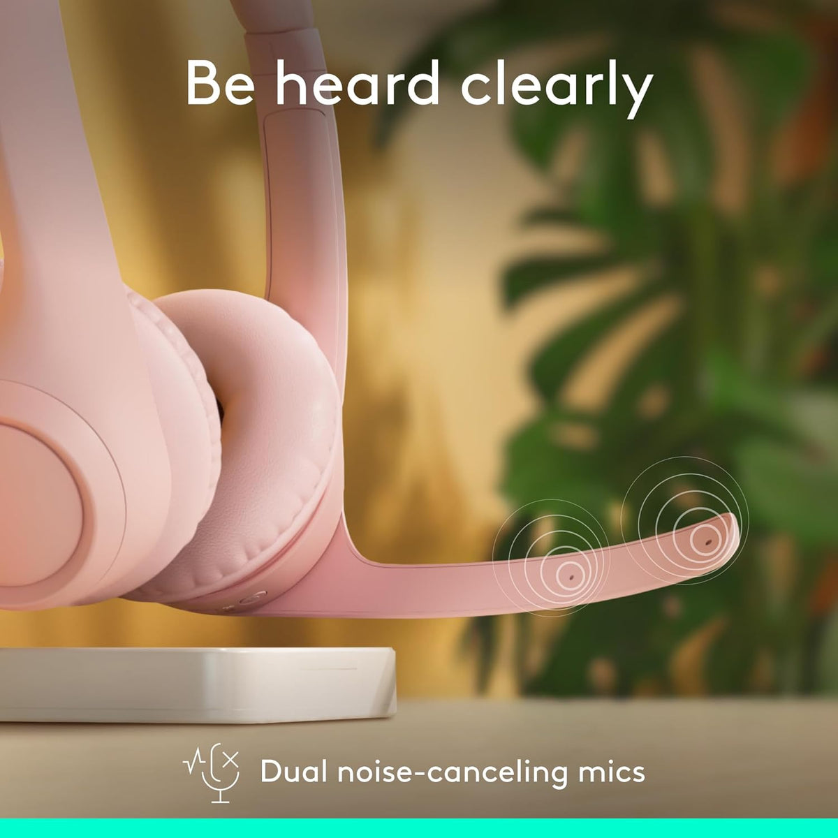 Logitech Zone 300 Wireless Bluetooth Headset with Noise-Canceling Microphone, Compatible with Windows, Mac, Chrome, Linux, iOS, iPadOS, Android ��ï¿