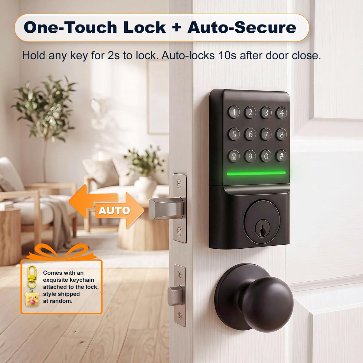 SEPOX�� Keyless Entry Deadbolt, Offline Smart Keypad Doorlock, LED Indic