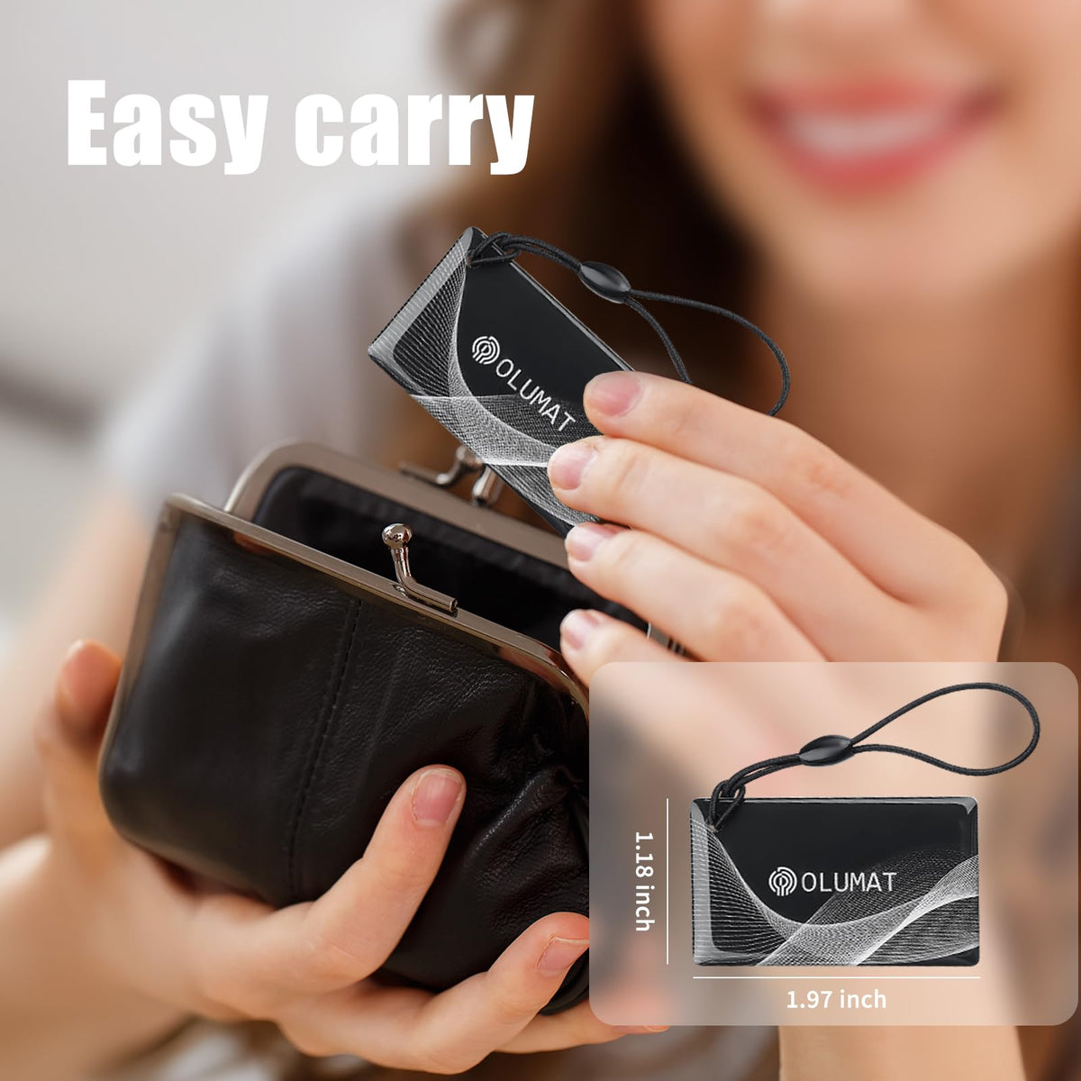 Olumat Smart Door Lock Fob: Keyless Entry, Keypad, Fingerprint Smart Locks for Front Door, Passcode Code (3Pcs)