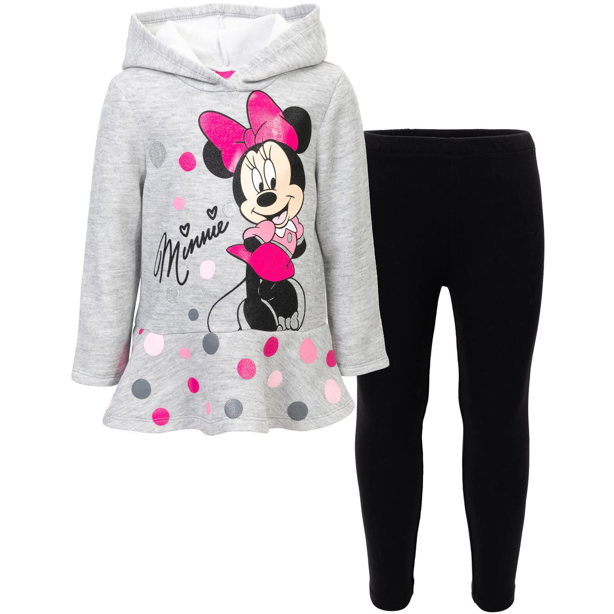 Disney Minnie Mouse Little Girls' Grey Black 7-8