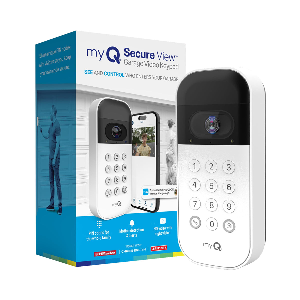 myQ Smart Garage Video Keypad