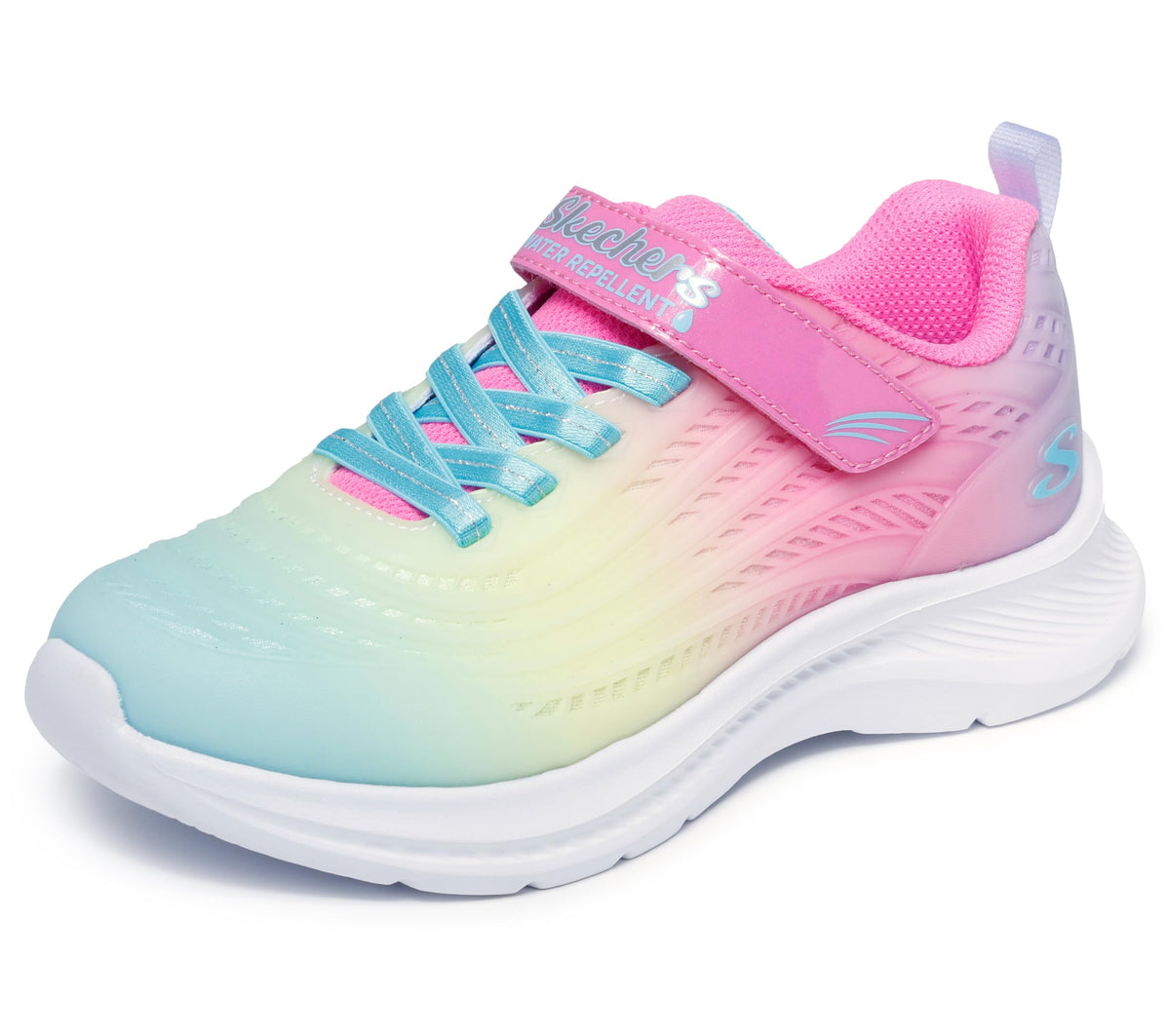 Skechers Kids Girls Jumpsters 2.0-Blurred Dream Sneaker, Pink/Multi, 13 Little Kid