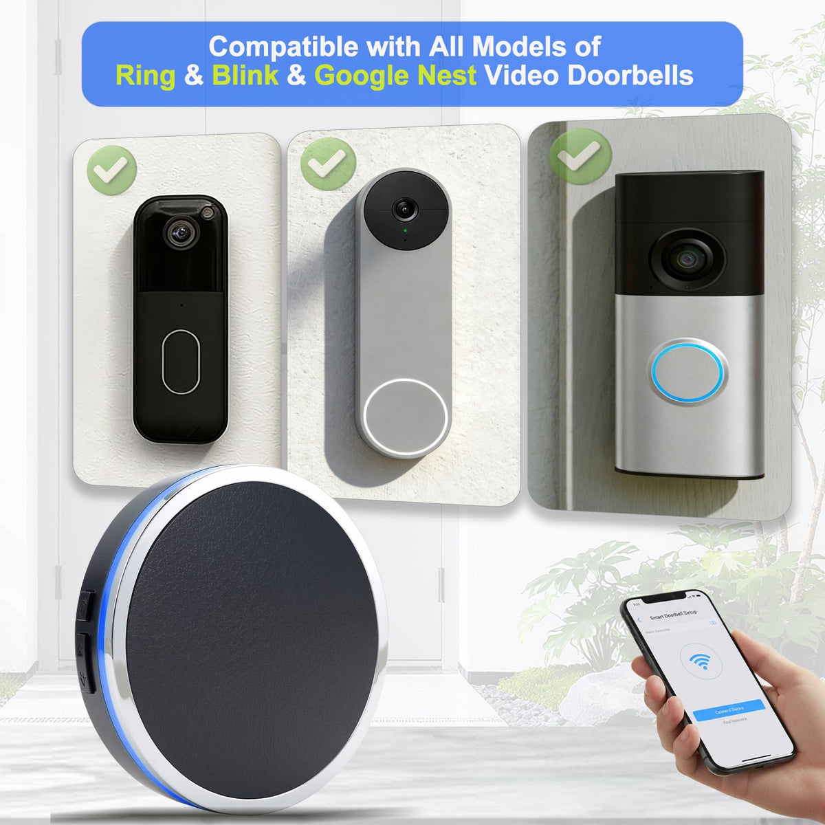 Smart Wi-Fi Wireless Doorbell Chime