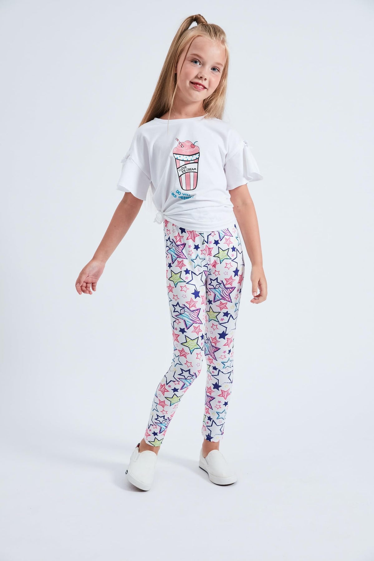 LUOUSE Little Girls Stretch Cute Yoga Leggings Kids Butter Soft Dance Pants 3-Pack Size 6T - 7T