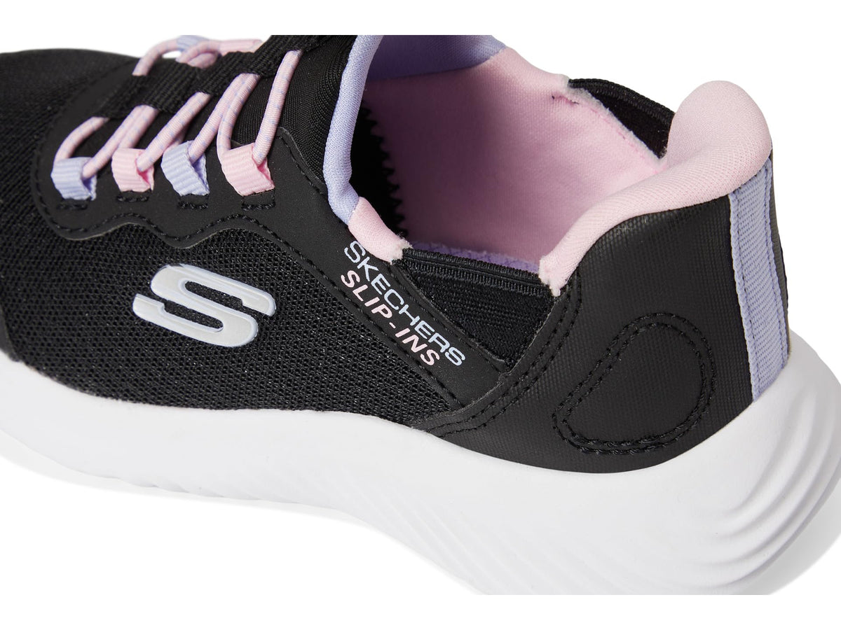 Skechers Kids Bounder - Simple Cute Sneaker, Black, 9 Toddler
