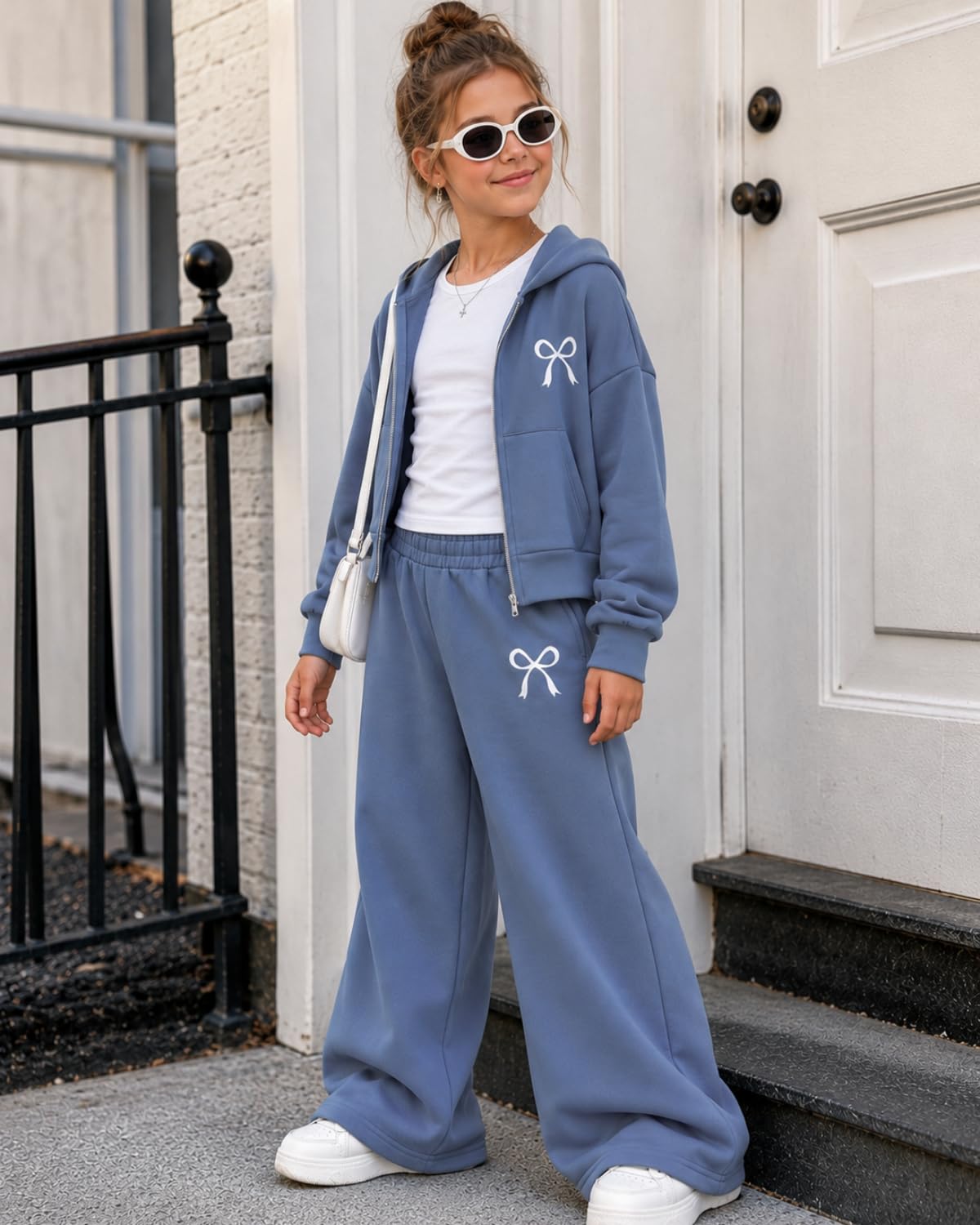 GOLLUNER Girls Hoodie Pants Set