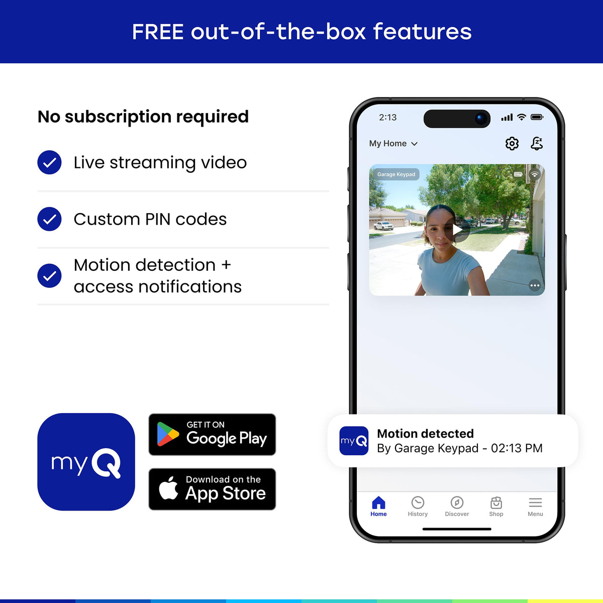 myQ Smart Garage Video Keypad