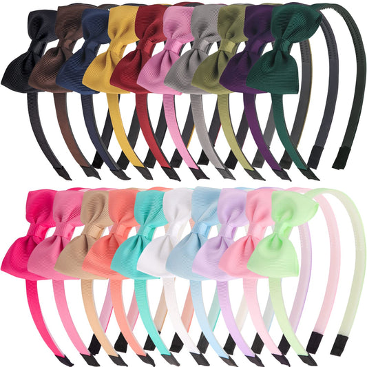 XIMA 20pcs Bows Headbands for Girls Kids Toddlers Children Hair Accessories