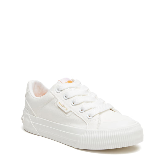 Rocket Dog Jr Cheery Sneaker, White, 4 US Unisex Big Kid