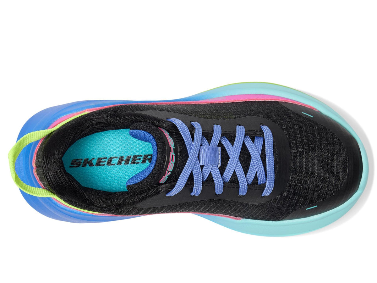 Skechers Kids Girls Wave 92 - Imara Breeze Sneaker, Black/Multi, 4 Big Kid