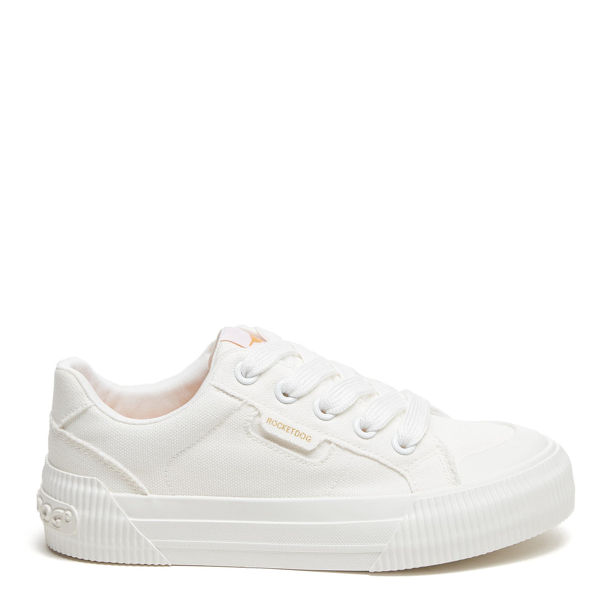 Rocket Dog Jr Cheery Sneaker, White, 4 US Unisex Big Kid