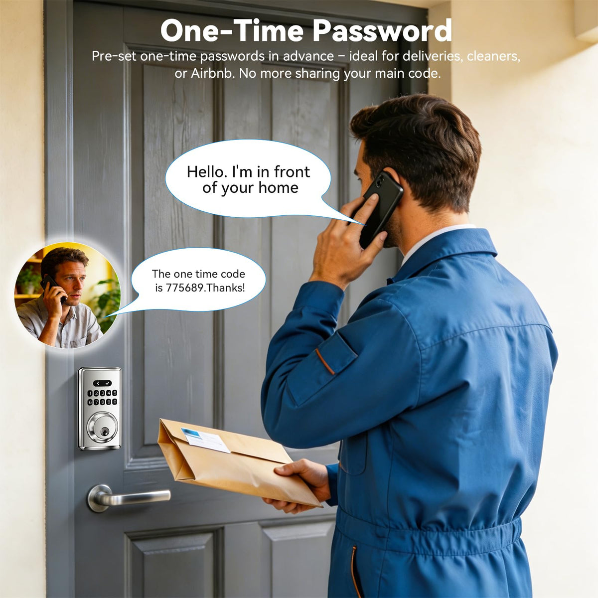 Keypad Deadbolt, Keyless Entry Door Lock,Smart Deadbolt Lock