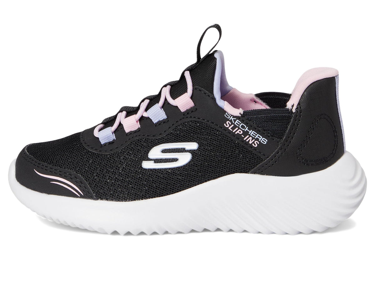 Skechers Kids Bounder - Simple Cute Sneaker, Black, 9 Toddler
