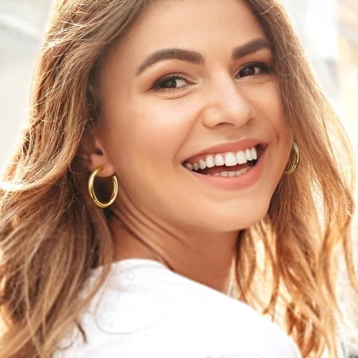 Adoyi Gold Hoop Earrings Set for Women Girl Trendy 14K Plated Gold Hoops Small Chunky Earrings Twisted Huggie Ear ring Pack Lightweight 9 Pairs Jewelry Set for Valentines Mother's Day Birthday Gifts