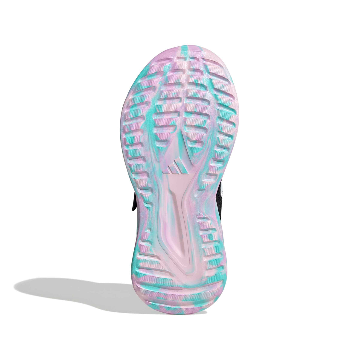 adidas Unisex-Kids Fortarun 4.0, Black/Clear Pink/Flash Aqua, 11.5