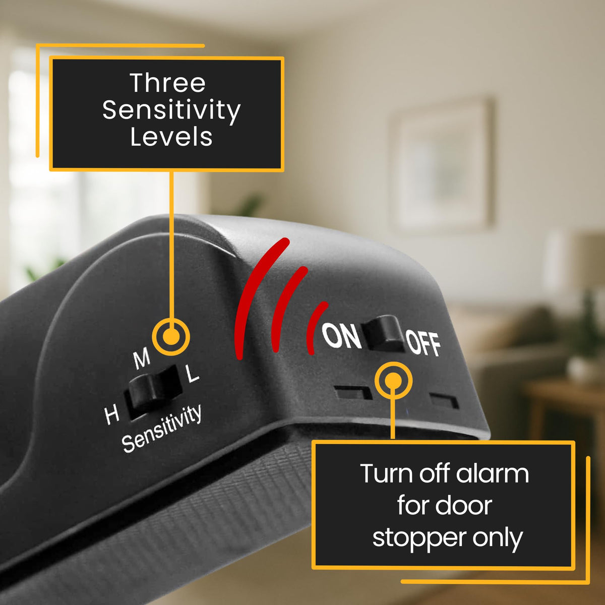 PocketLock Door Stop Alarm Four-Pack