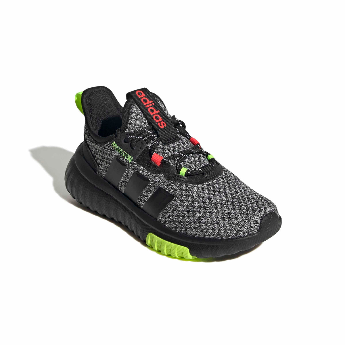 adidas Unisex-Kids Kaptir 4.0, Black/Black/Lucid Lemon, 11