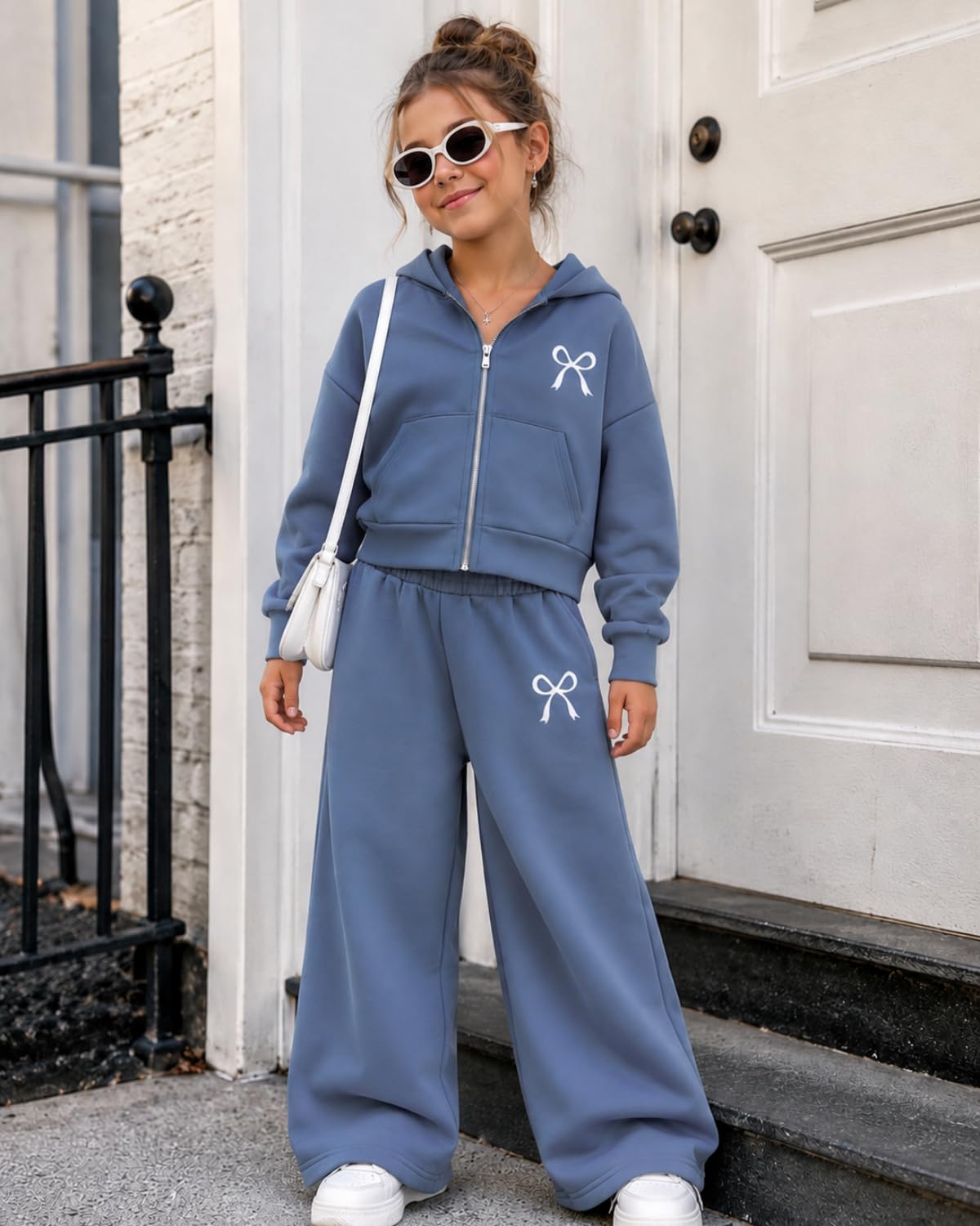 GOLLUNER Girls Hoodie Pants Set
