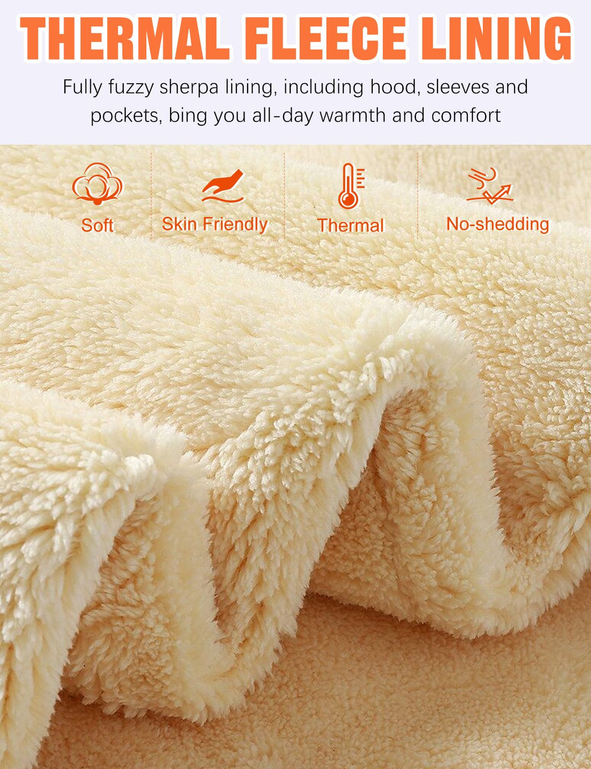 Flygo Sherpa Lined Winter Jackets for Women Fleece Hoodie Jacket Warm Fall Winter Toggle Duffle Coats(Black-S)