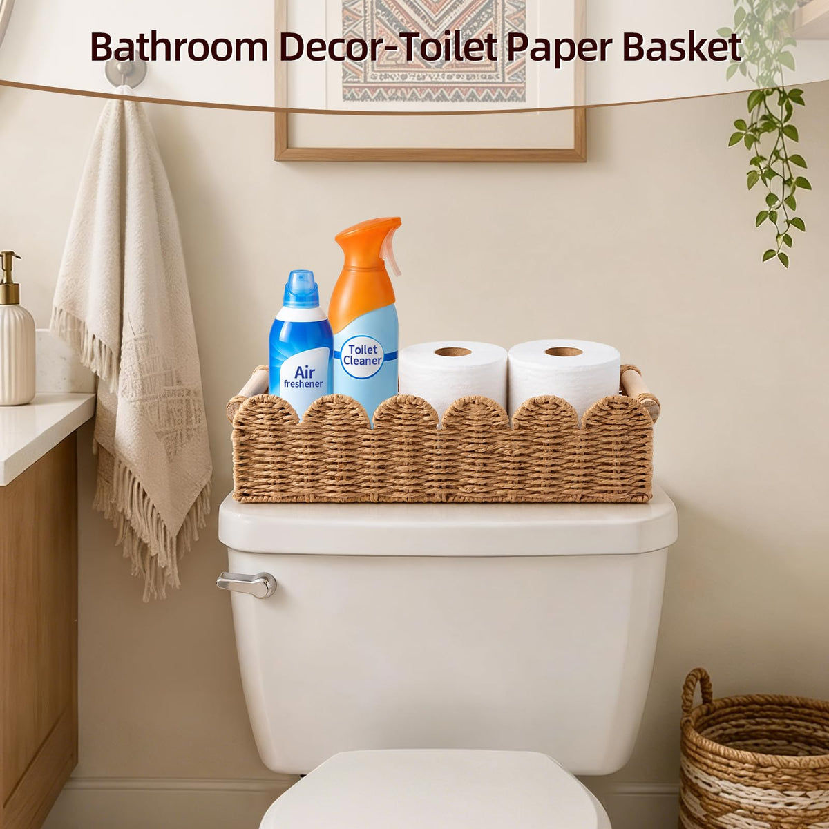 Bathroom Decor,Home Decor,Bathroom Organizer,Room Decor,Toilet Paper Holder