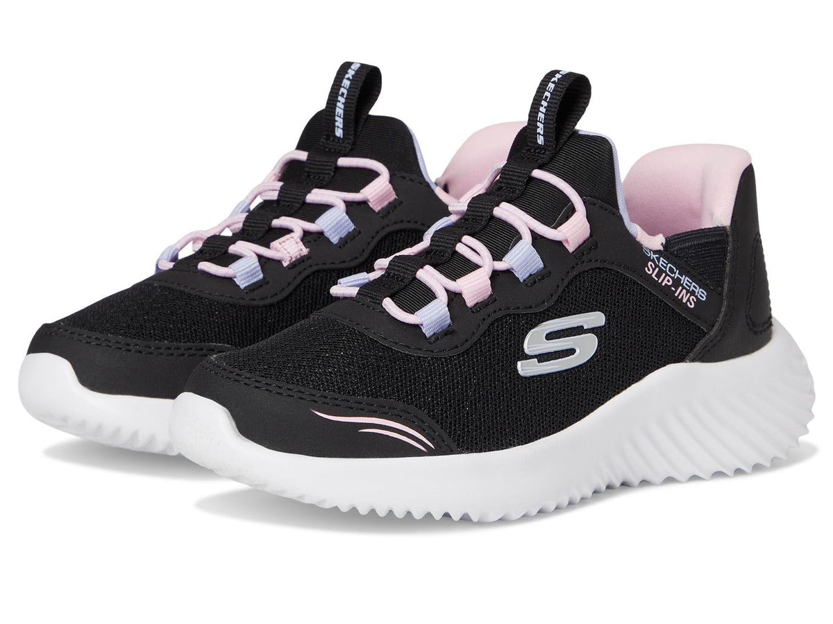 Skechers Kids Bounder - Simple Cute Sneaker, Black, 6 Toddler