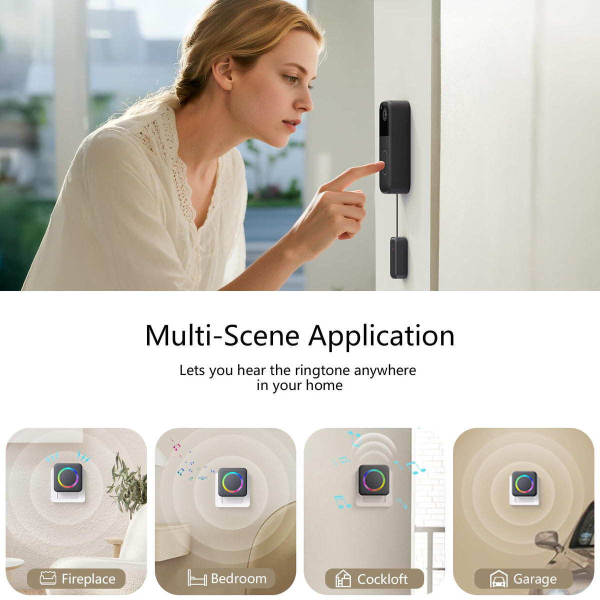 Wireless Doorbell Chime - Compatible with Blink Video Doorbell and Blink Video Doorbell (2nd Gen) (1 Video Doorbell Extender 1 Receiver�