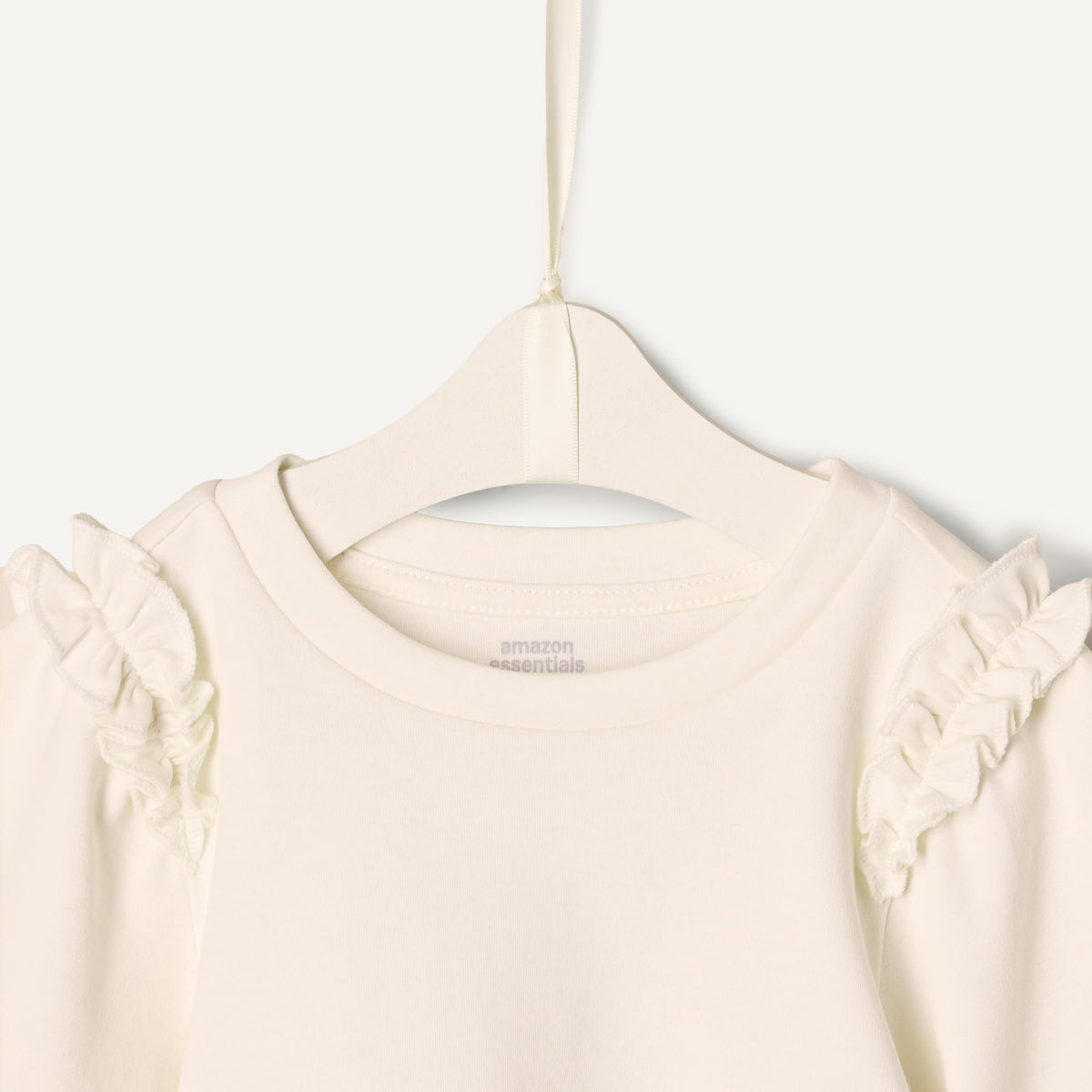 Amazon Essentials Baby Girls' Long Sleeve Knit Tops, Pack of 2, Ivory/Sketch Floral, 2T