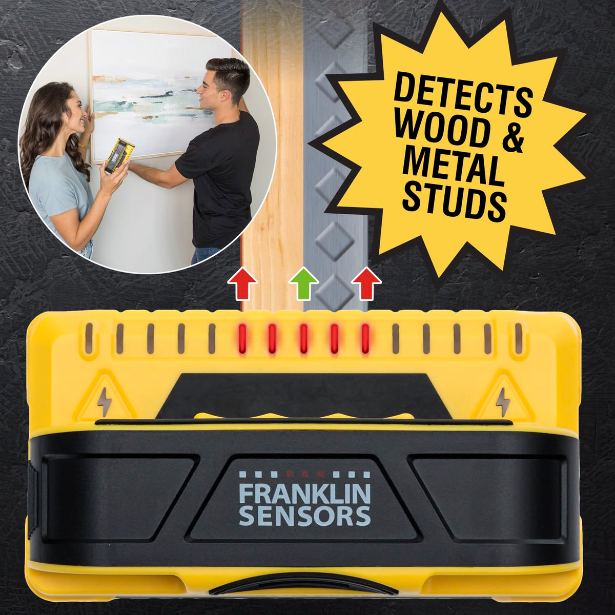 Franklin Sensors ProSensor M150/X990 9-Sensor Stud Finder, AC Wire Warning