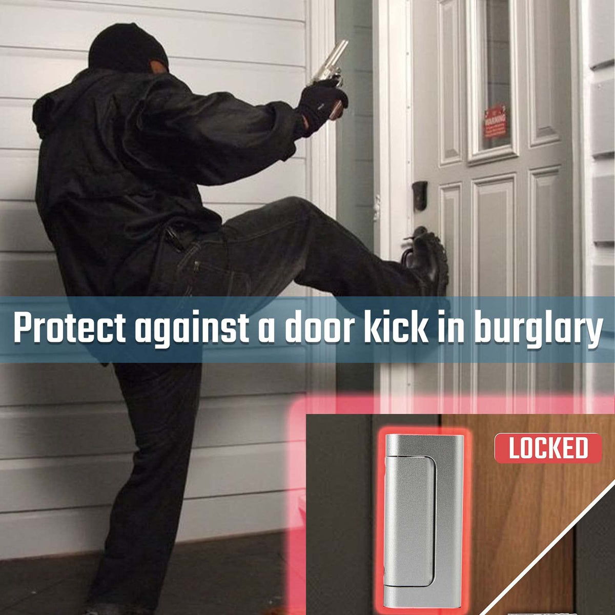 GreaTalent Silver Door Reinforcement Lock