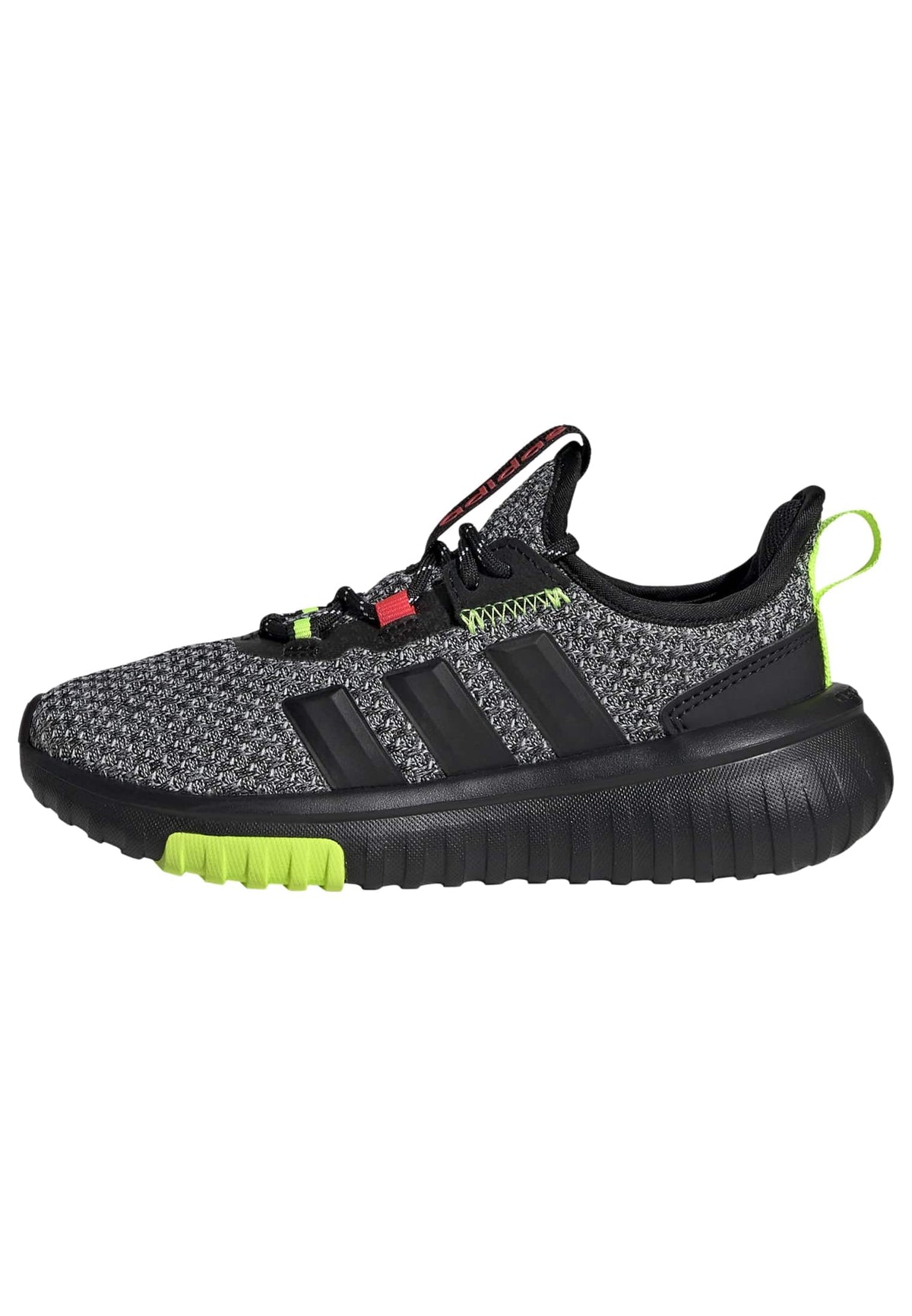 adidas Unisex-Kids Kaptir 4.0, Black/Black/Lucid Lemon, 11